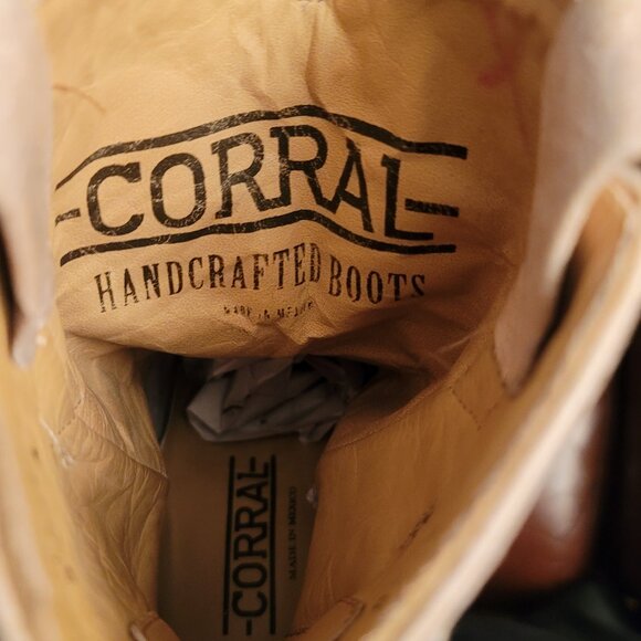 CORRAL LADIES HANDCRAFTED COWBOY BOOTS SIZE 7.5M (81811) - Picture 11 of 16